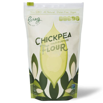 Pereg Chickpea Flour (16 Oz) - Multipurpose Flour - Naturally Gluten Free - Non GMO - For Cooking, Baking, Coating & Thickening 