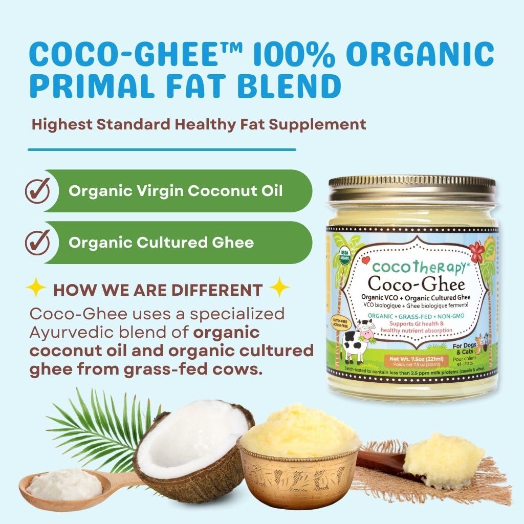 Cocotherapy Coco-Ghee Organic Virgin Coconut Oil And Organic Cultured Ghee, 7.5Oz
