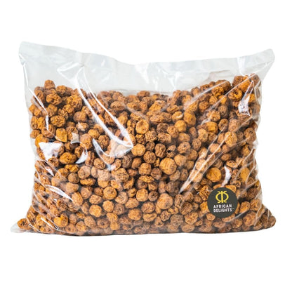 African Delights Organic Tiger Nuts Snack | Healthy Snacks | Gluten-Free, Vegan-Friendly | Fresh Tigernut Snack | Protein-Rich S