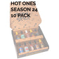 HOT ONES Hot Sauce Challenge Set - Variety Pack of 10 Small Batch Sauces - 5 fl oz Bottles - Natural Ingredients