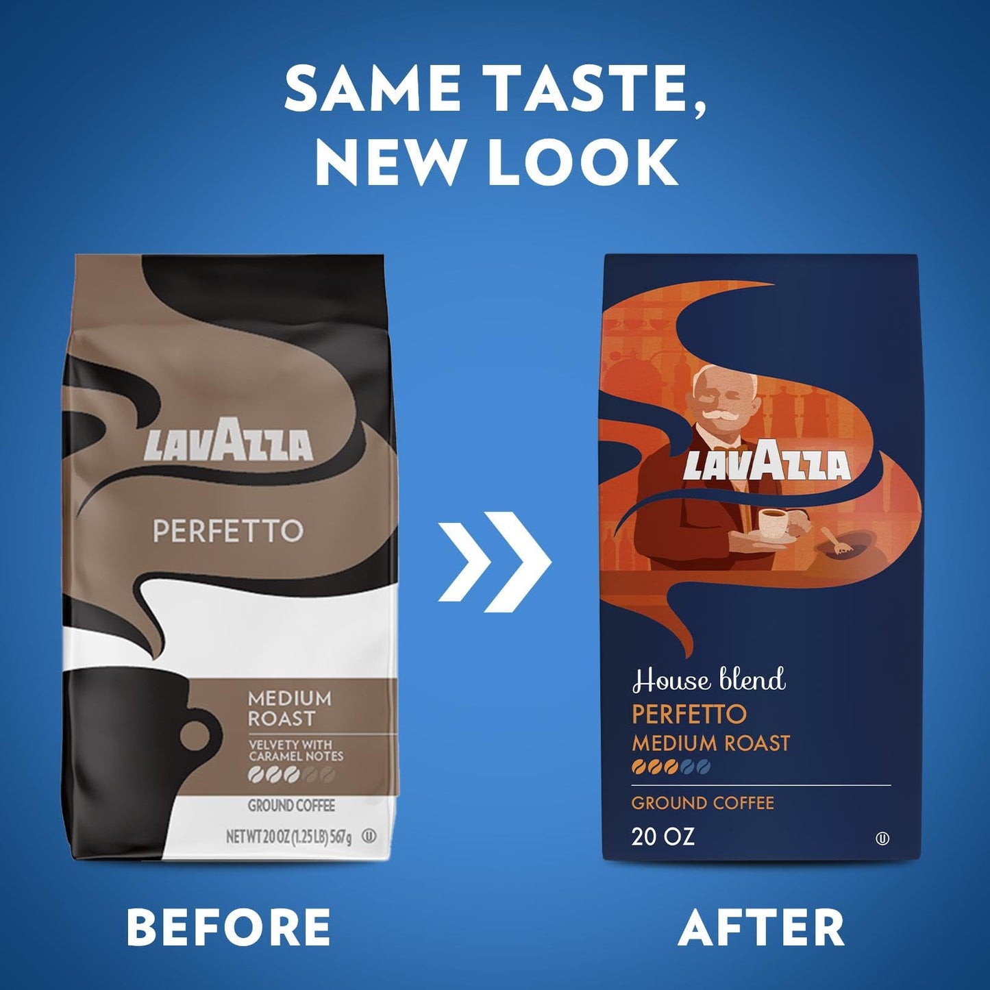 Lavazza Perfetto Ground Coffee Blend, Dark Roast, 100% Arabica, Value Pack, 20 Oz (Pack of 6)