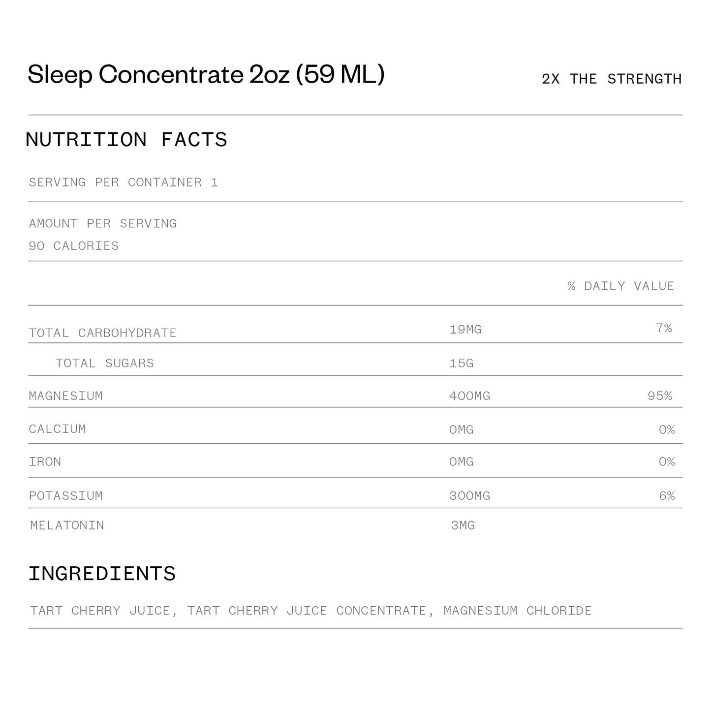 Cheribundi 100% Tart Cherry Juice Sleep Concentrate Grab & Go, 2 Fluid Ounce Pouch for Maximum Recovery with 40 Tart Cherries, 9