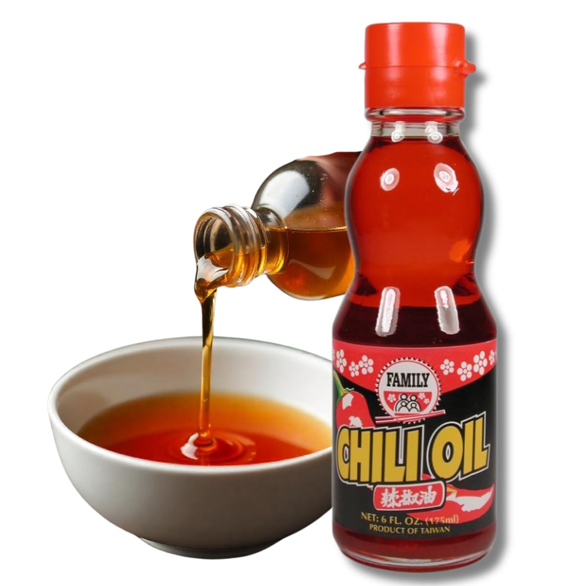 Japanese Spicy Chili Oil (La-Yu) - 6 oz | Made with Pure Soybean Oil & Chili Extracts | No Sugar, No Additives | Umami-Rich, Per