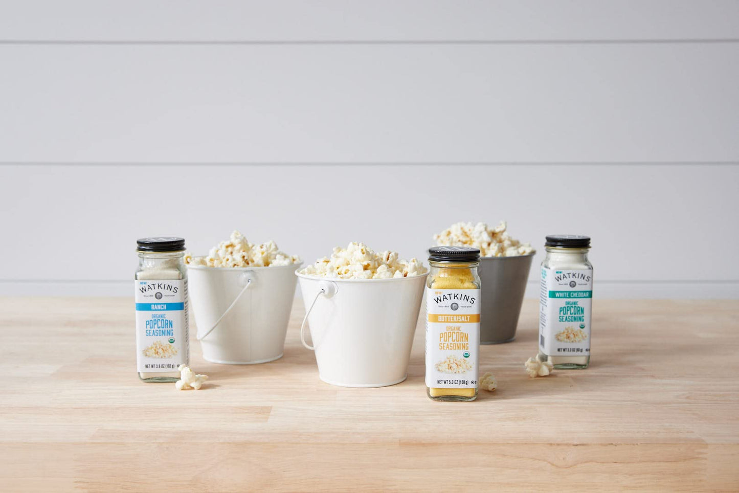 Watkins Gourmet Organic Butter and Salt Popcorn Seasoning, 5.3 oz