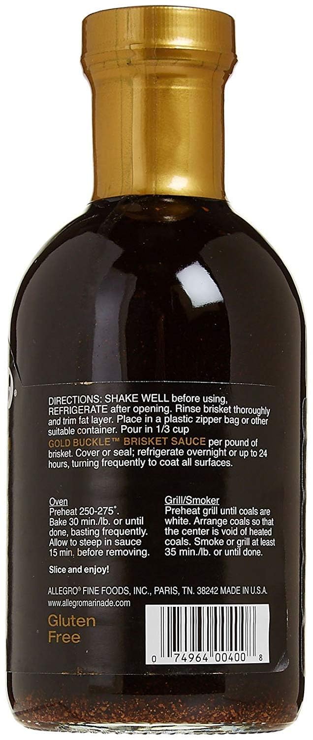 Allegro KER0059094-X6 Gold Buckle Brisket Sauce, 16 Ounce (Pack of 6)