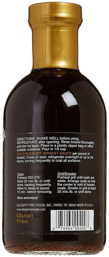 Allegro KER0059094-X6 Gold Buckle Brisket Sauce, 16 Ounce (Pack of 6)