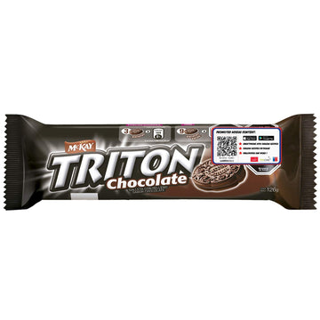 Triton Cookies Chocolate Cream Filled. Traditional Chilean Cookie. 3 Pack x 126 Grms Each. Promo Edition
