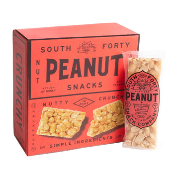South 40 Snacks Peanut Bar, Extra Crunchy Nut Snack Bar, Simple Ingredients, Honey And Sugar, Delicious Healthy Protein Nut Clus