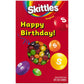 Skittles Original Chewy Candy Happy Birthday Card & Gift Box All In One Birthday Present For All Ages, 11.28 Oz Box