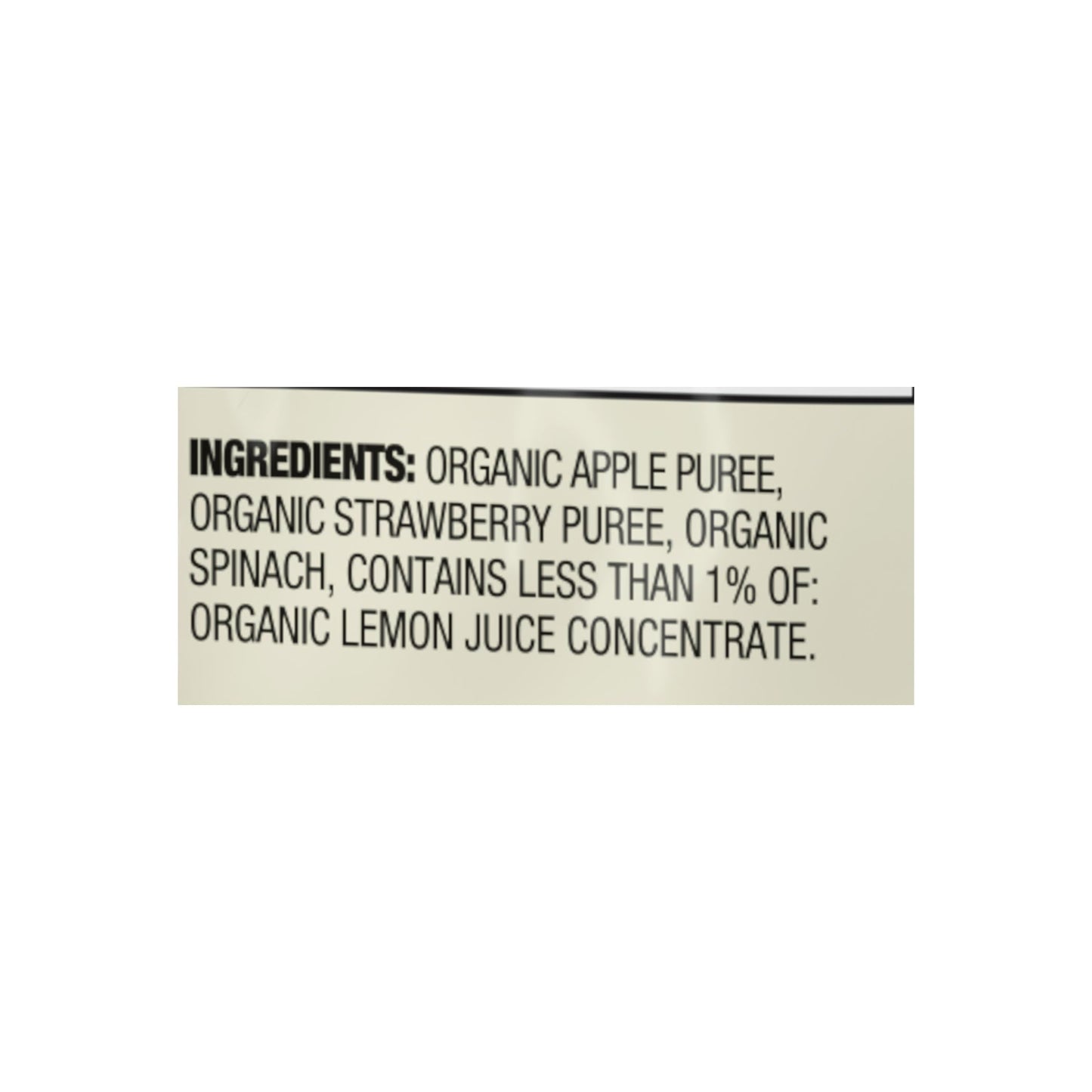 Earth'S Best Organic Apple Strawberry Spinach Pouch, 3.5 Oz (Pack Of 12)