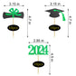 GOLF Graduation Cupcake Toppers 2024, 48 PCS, Green Paper Food Picks for Graduation Party Supplies
