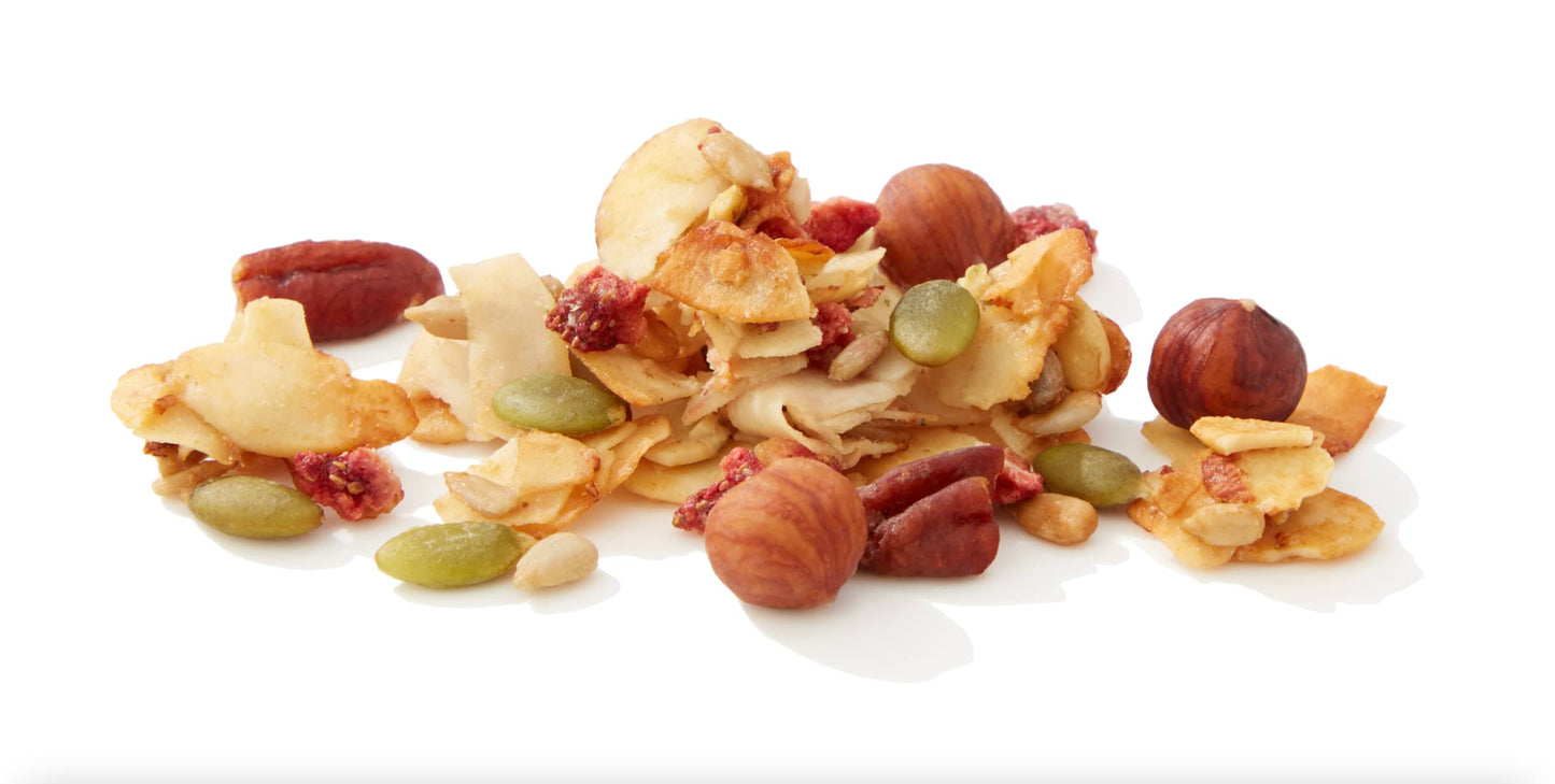 NuTrail Nut Granola Cereal, Vanilla Strawberry, Keto, Gluten Free, 8 oz, No Sugar Added, Model LKGRAN011