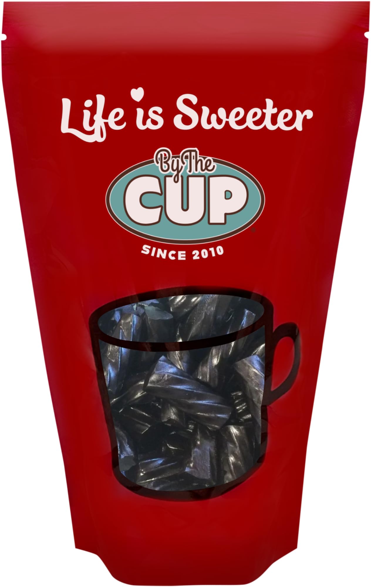 By The Cup Black Licorice Twists, 2.5 Pound Bulk Bag