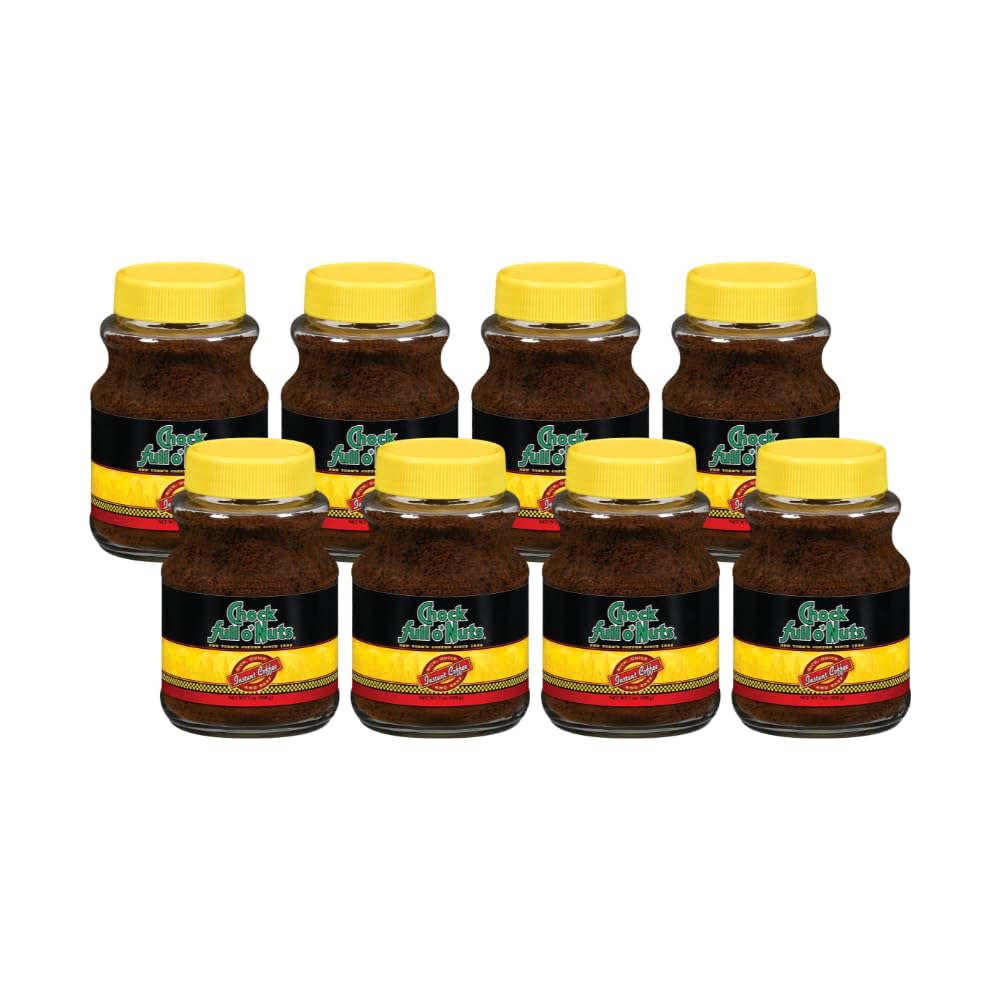 Chock Full O' Nuts Coffee, Regular Instant Medium Coffee (7 Ounce (Pack Of 8), Medium)