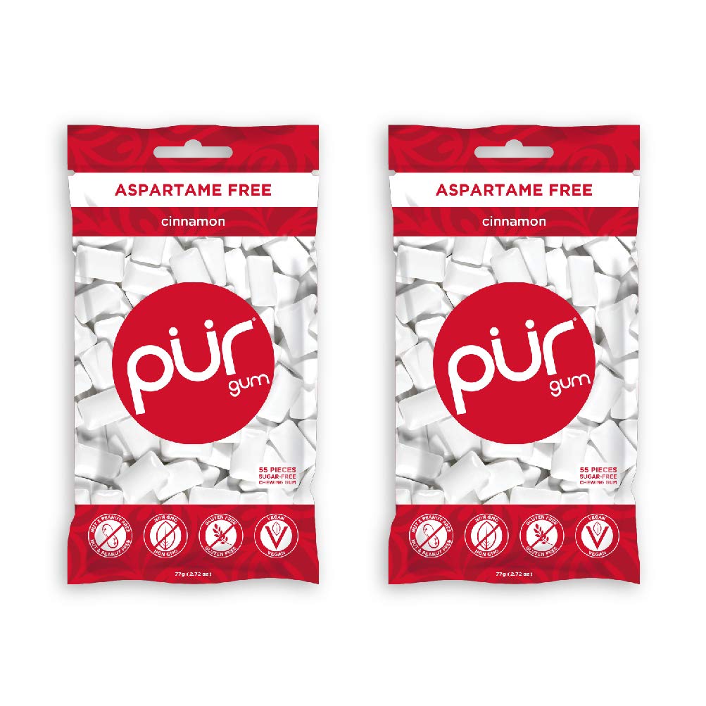 Pur Gum, Cinnamon, 55 Count (Pack Of 2)