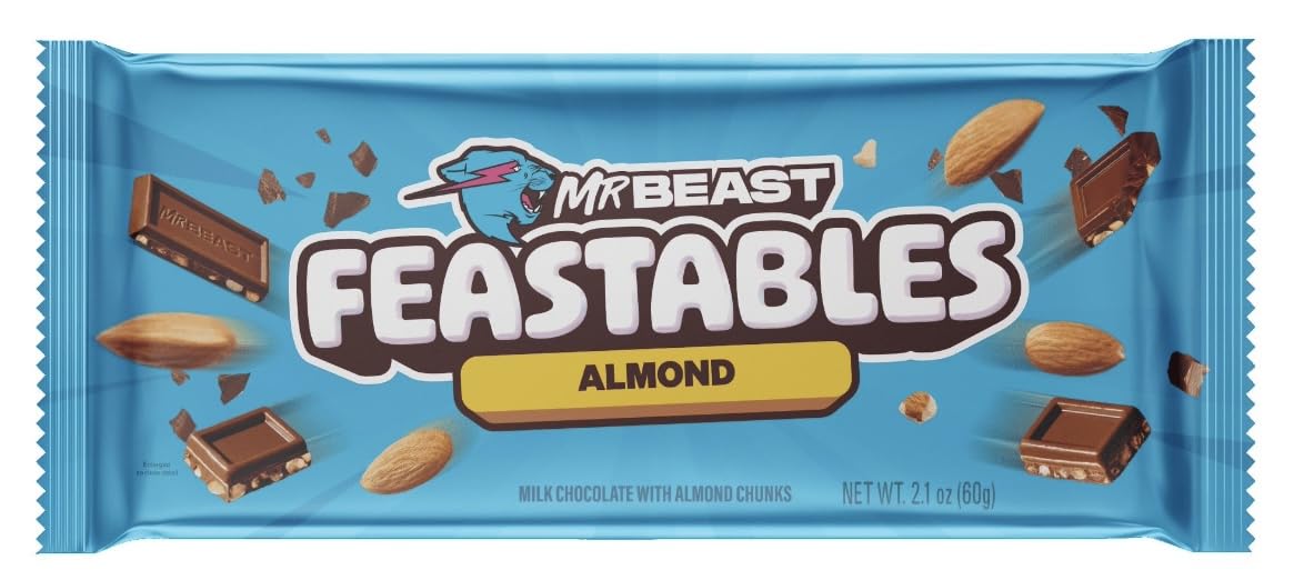 Feastables Beast Chocolate Bars - Peanut Butter Milk Chocolate, Dark Chocolate, Milk Chocolate, Dark Sea Salt And Milk Chocolate