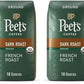 Peets Coffee Dark Roast Ground Coffee | USDA Organic | French Roast | 36 Ounces | 2 Bags
