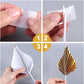 20 Pcs Gold Balls Cake Toppers, 8 Pcs Gold Palm Leaves Cake Decorations, Foam Balls Paper Palm Leaf Cake Toppers Insert Decorati