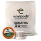 Fresh Roasted Coffee Organic Sumatra Envipods, Medium Roast, 12 Count, Compostable, USDA Organic, Kosher, Not for Ninja or Hamilton Beach Brewers