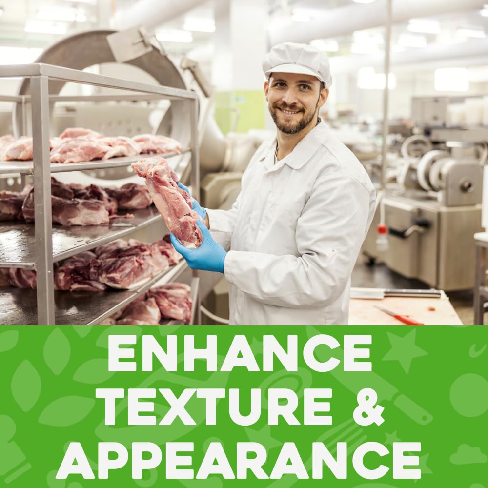 HRVST CHEFS MARKET AJINOMOTO Transglutaminase Meat Glue 2.2 lb - Innovative Protein Binding Powder  Ideal for Professional Chefs  Enhance Texture  Yield  Sliceability for Meat  Seafood  and Poultry
