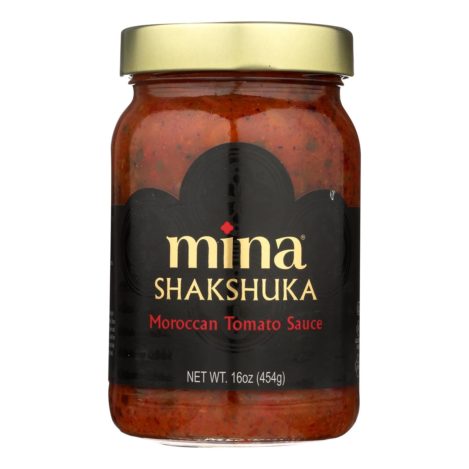 Mina, Sce, Tomato, Shkshuka, Mrccn, Pack of 6, Size 16 FZ, (Gluten Free Kosher Low Sodium Vegan Wheat Free Yeast Free) 6