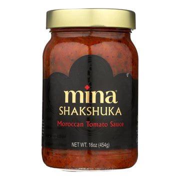 Mina, Sce, Tomato, Shkshuka, Mrccn, Pack of 6, Size 16 FZ, (Gluten Free Kosher Low Sodium Vegan Wheat Free Yeast Free) 6