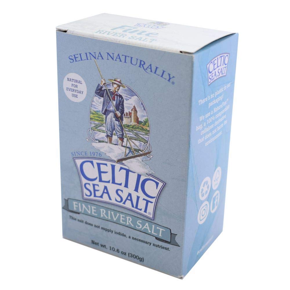 Celtic Sea Salt Fine Ground Salt 10.6 Oz (300 G) - Extra Fine Grain, Natural, Gourmet - For Shaker Jar, Salty, 10.6 Oz (Pack of