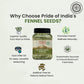 Pride Of India - Fennel Seed Whole - Gourmet Spice - Fresh & Aromatic - Mouth Freshener - Gmogluten Free - Flavoring For Bakes,