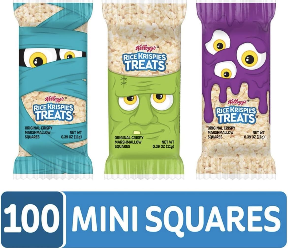 Kellogg S Rice Krispiexs Treats Marshmallow Bars | Sweet Crispy Marshmallow Cereal Kids Snacks, Lunch Snacks, Grab n Go, Origin