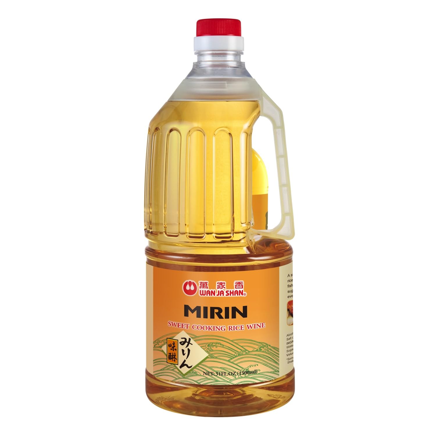 Wan Ja Shan Mirin Cooking Beverage-Inspired - Top-Grade Japanese Sweet Rice Beverage-Inspired For Cooking  No Corn Syrup Added  Perfect For Sushi Rice  Sauces  Glazes  Marinades & Stir-Fries  Authentic Flavor  50Oz