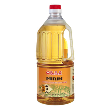 Wan Ja Shan Mirin Cooking Beverage-Inspired - Top-Grade Japanese Sweet Rice Beverage-Inspired For Cooking  No Corn Syrup Added  Perfect For Sushi Rice  Sauces  Glazes  Marinades & Stir-Fries  Authentic Flavor  50Oz