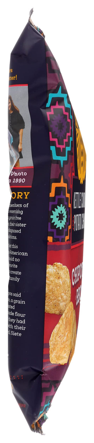 Siete Kettle Cooked Chipotle Bbq Potato Chips, Gluten Free, 5.5 Ounces (Pack Of 6)