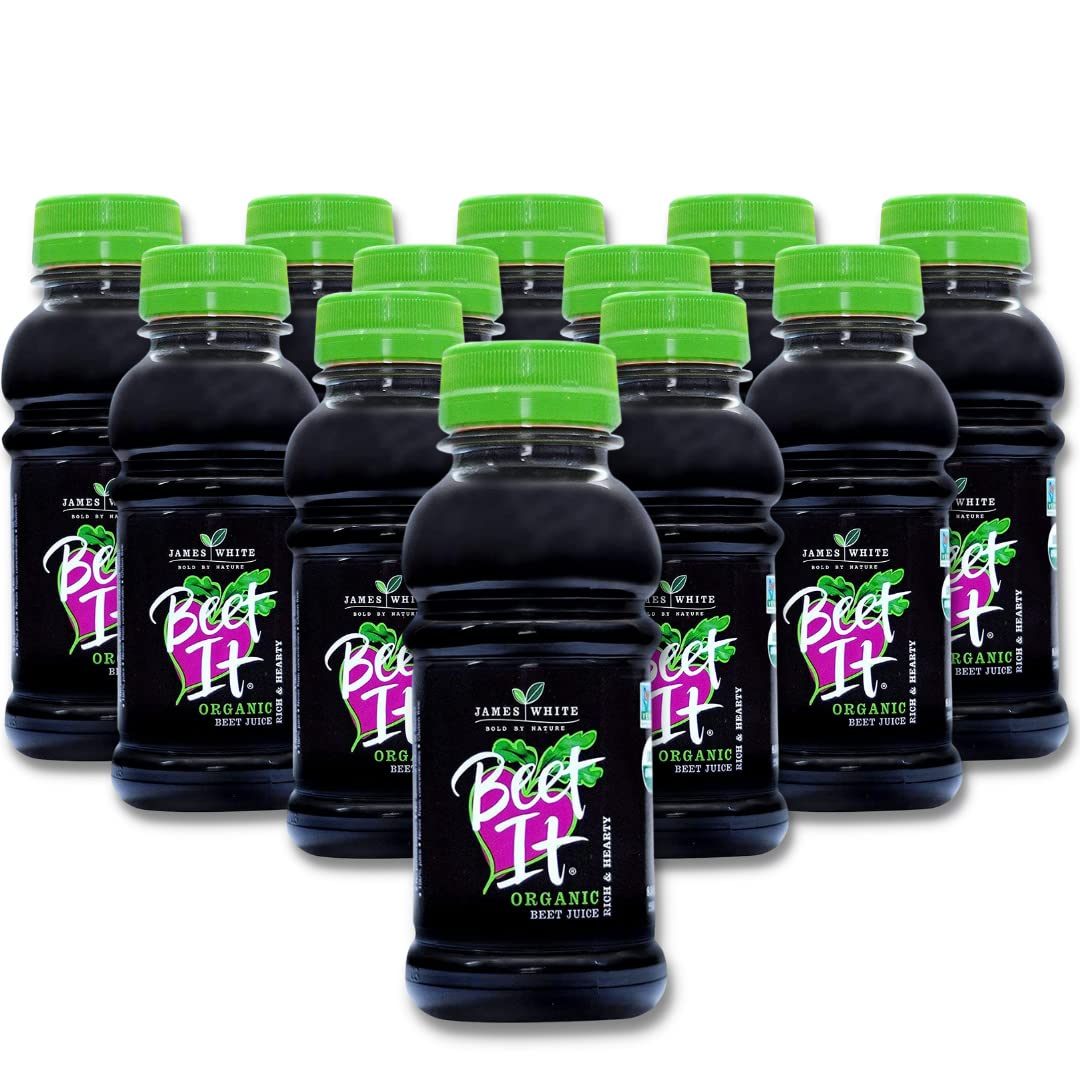 BEET IT Organic Beet Juice, 8.5 Ounce (Pack of 12) GMO-Free 100% Natural Beet Juice Organic - Gluten Free, No Added Sugar, Not f