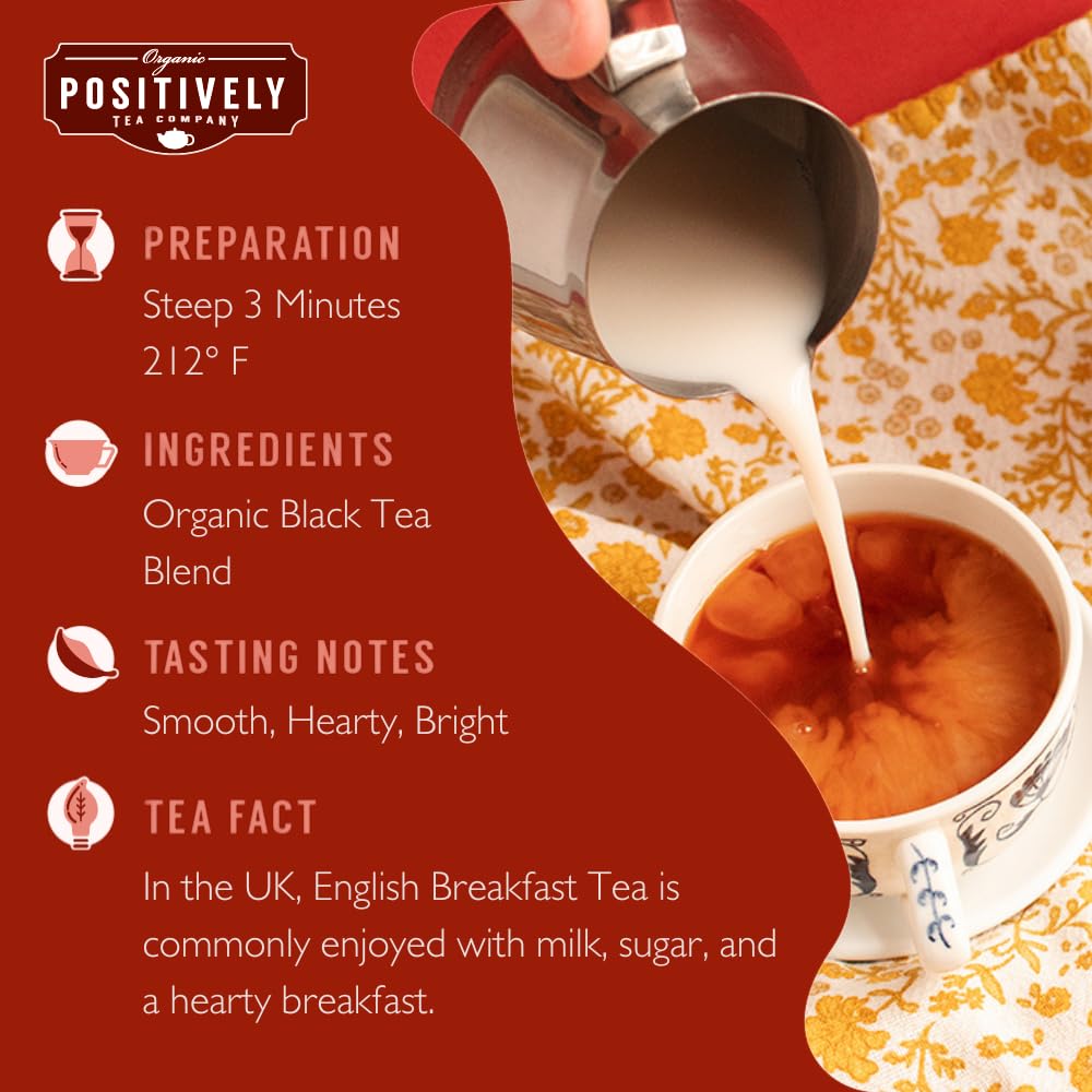 Organic Positively Tea Company Tea Variety Sampler, Loose Leaf, 4 Ounce, 3 Pack
