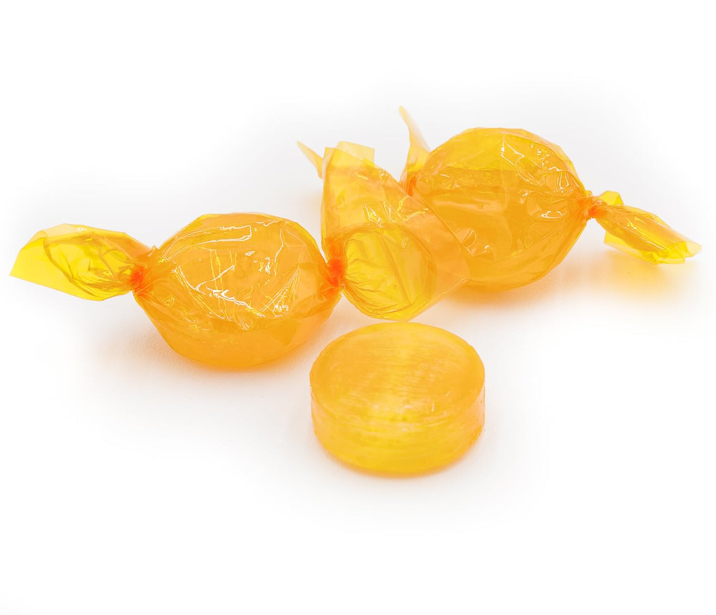 Butterscotch Hard Candy 5 Lb - Bulk Bag, Individually Wrapped, Sweet Gourmet Candies, Butterscotch Discs, Old Fashioned