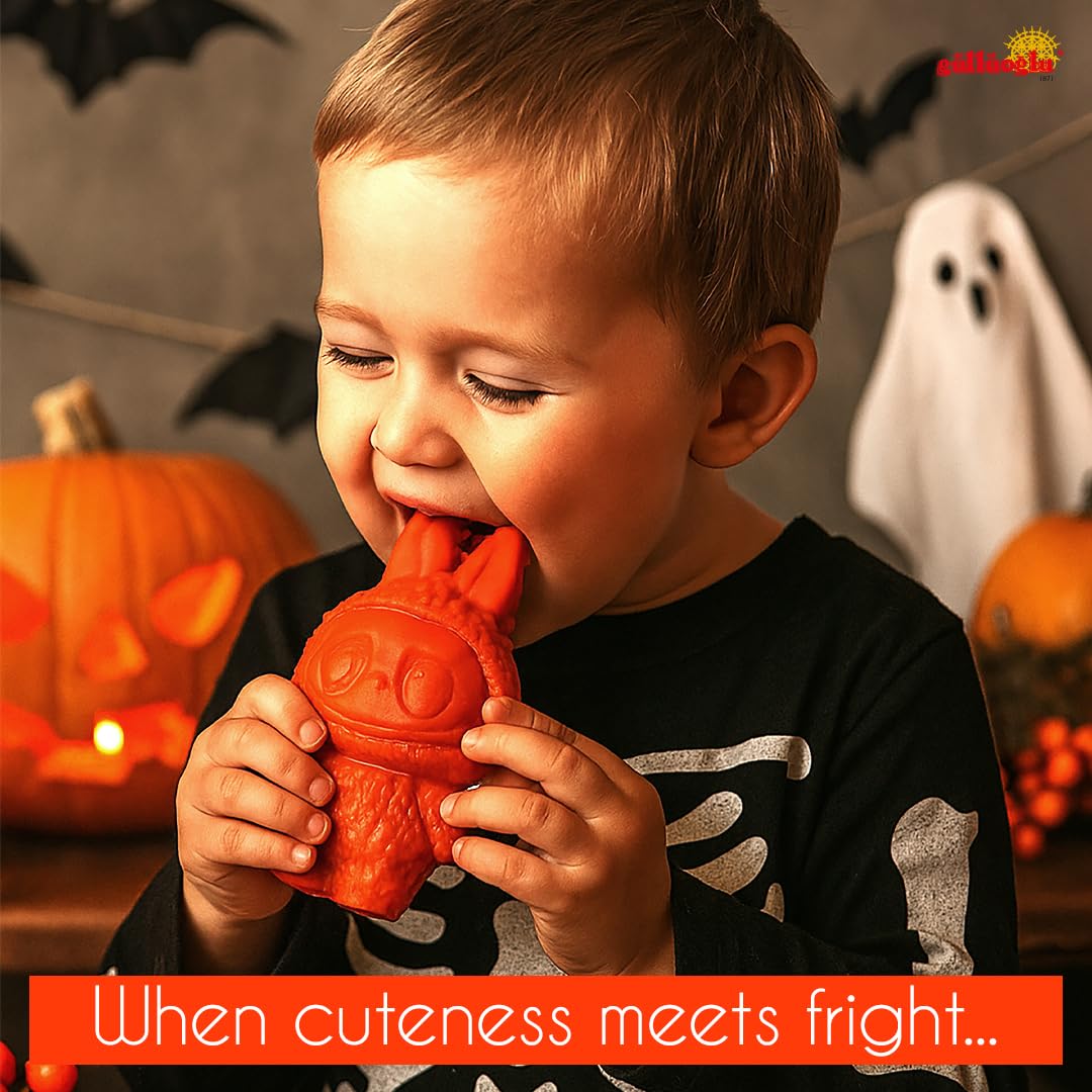 Labudabu Halloween Chocolate Pumpkin Candy – Belgian Chocolate Gourmet Bar 40G With Pumpkin Purée Filling – Trick Or Treat Party Favor & Gift Box For Kids And Mature-Themeds,Thanksgiving, Christmas