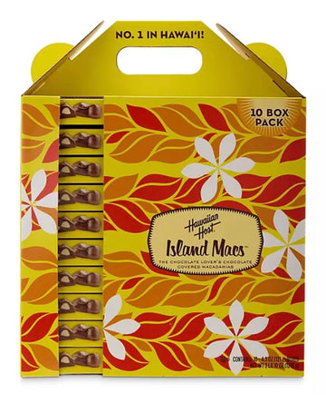 Hawaiian Host Island Macs Milk Chocolate Covered Macadamia Nuts, 5 oz Boxes, 12 Count