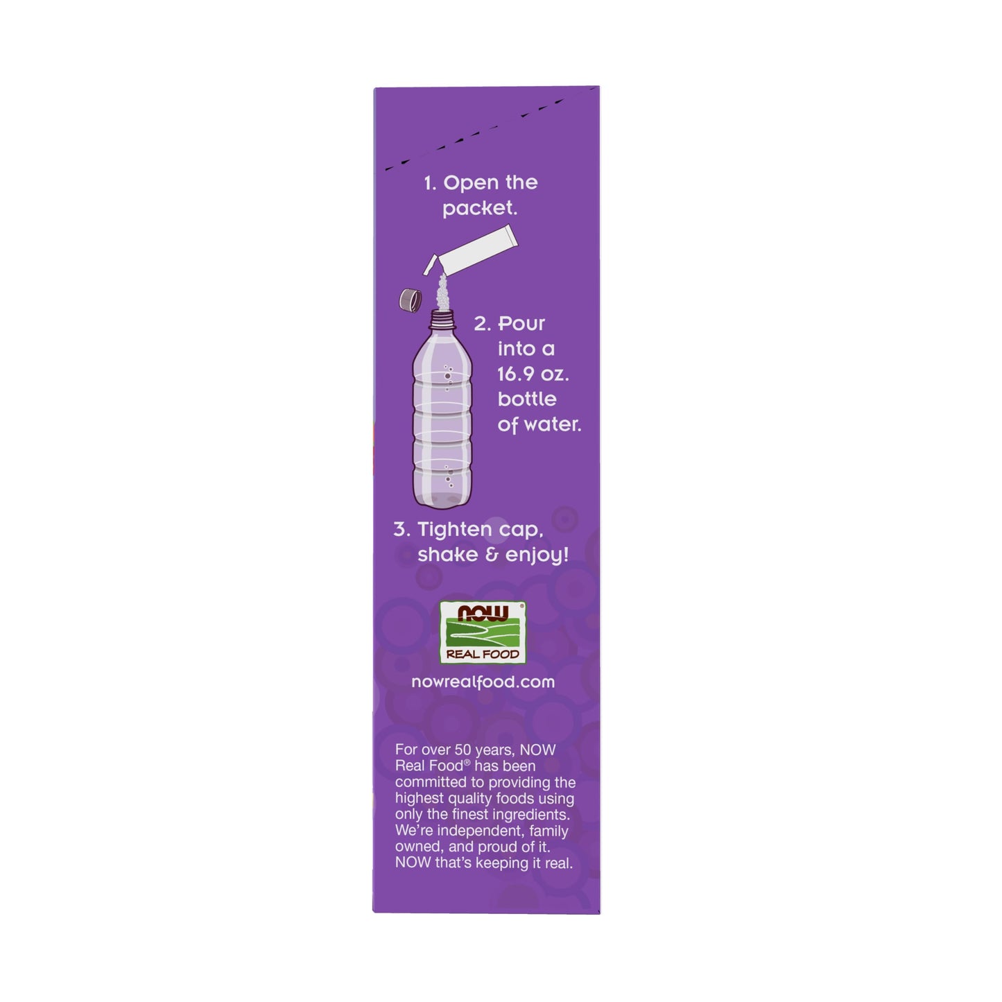 NOW Foods Slender Sticks G  Flavor Sugar-Free Drink Sticks with Electrolytes 1.7 oz (Pack of 12) Purple