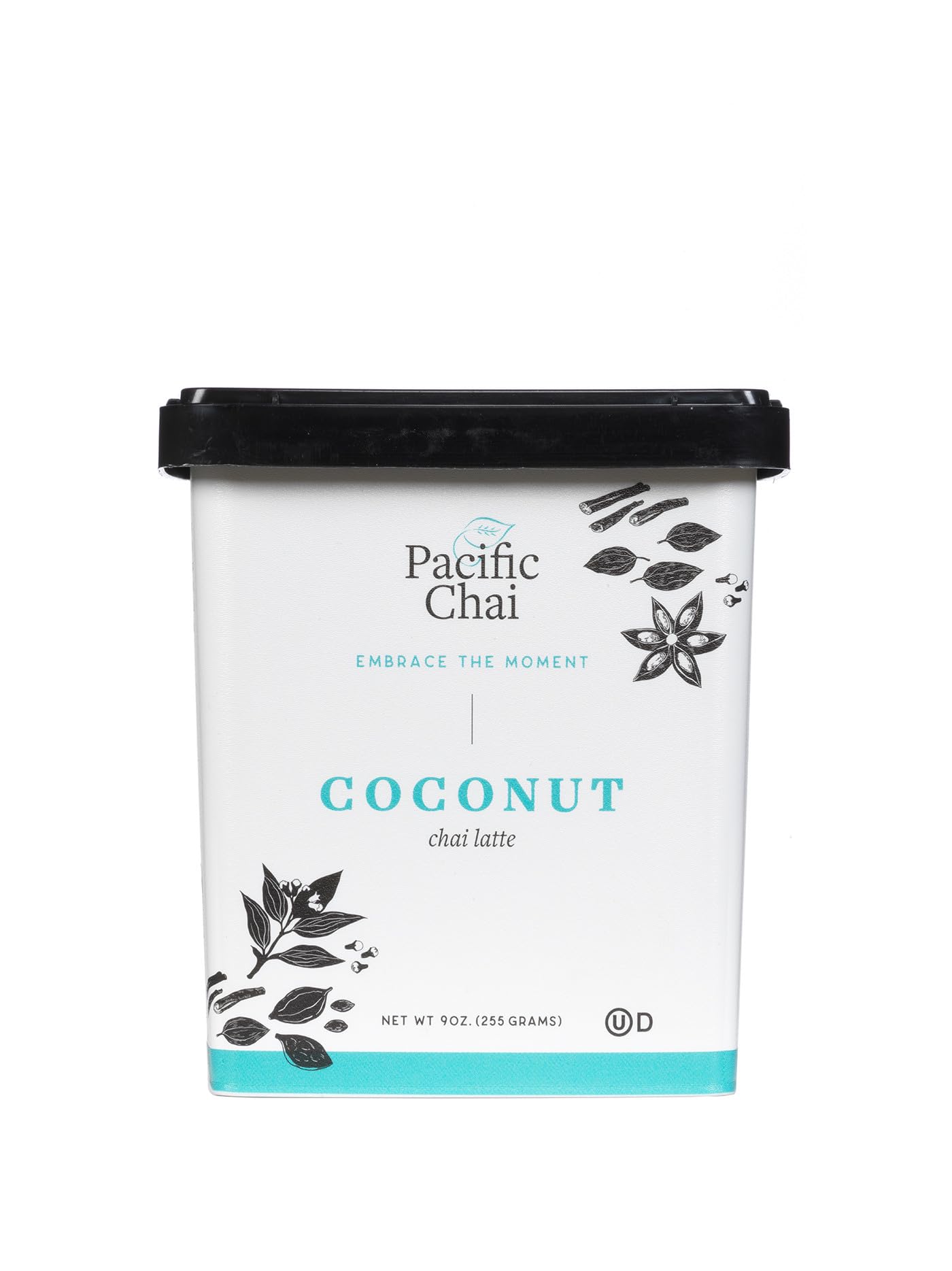Pacific Chai Latte Mix Variety Pack, 1 Vanilla Chai Latte & 1 Coconut Chai Latte, 9 Ounce Canisters (2 Ct Variety Pack)