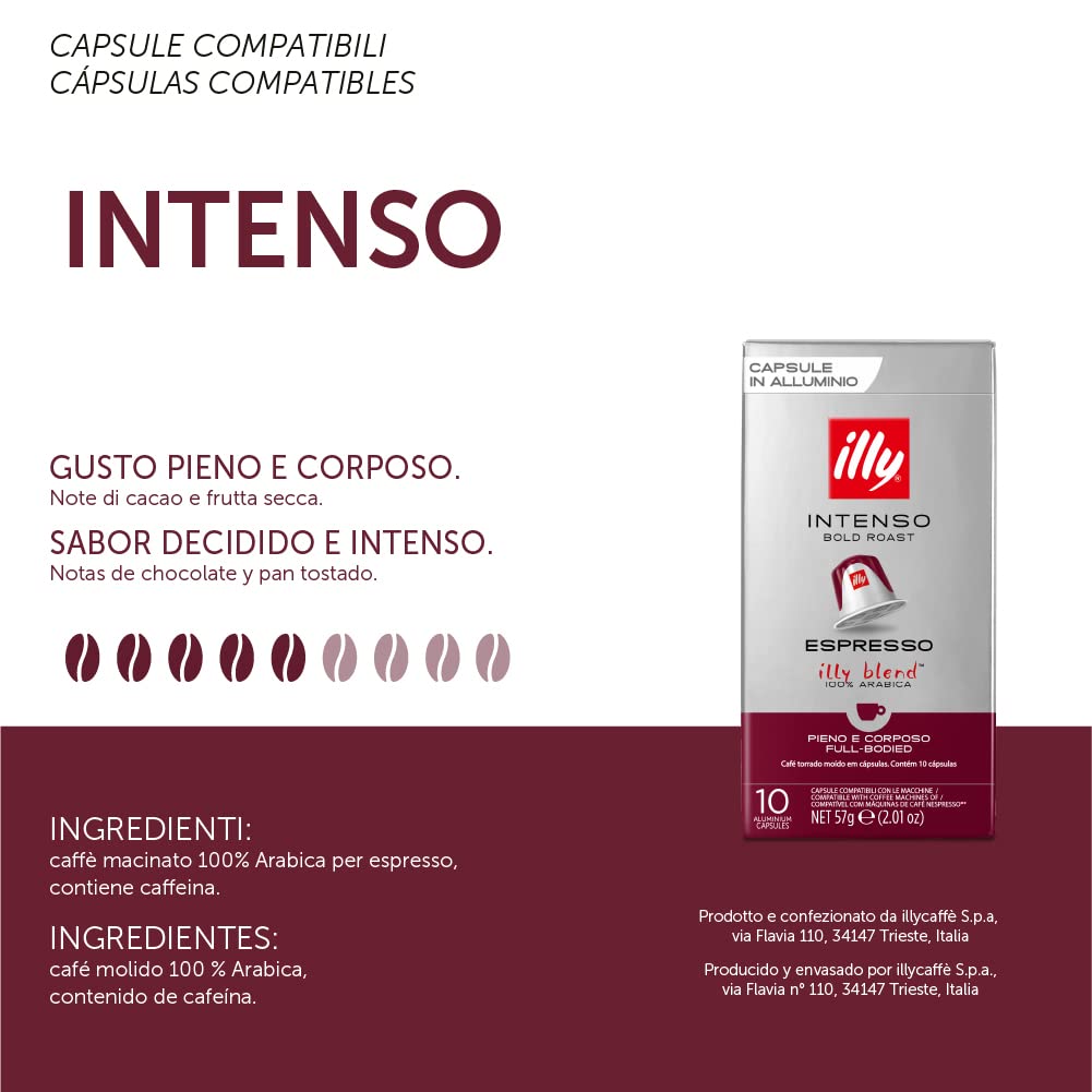 Illy E.S.E. Coffee compact pieces - Intenso Dark Roast - 18 Count (Pack of 12) - Black - Model 7999