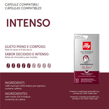 Illy E.S.E. Coffee compact pieces - Intenso Dark Roast - 18 Count (Pack of 12) - Black - Model 7999