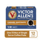 Victor Allens Coffee Caramel Macchiato Flavored Coffee Pods, Medium Roast, 12 Count, Compatible with Keurig K-Cup malt-inspired, Brown