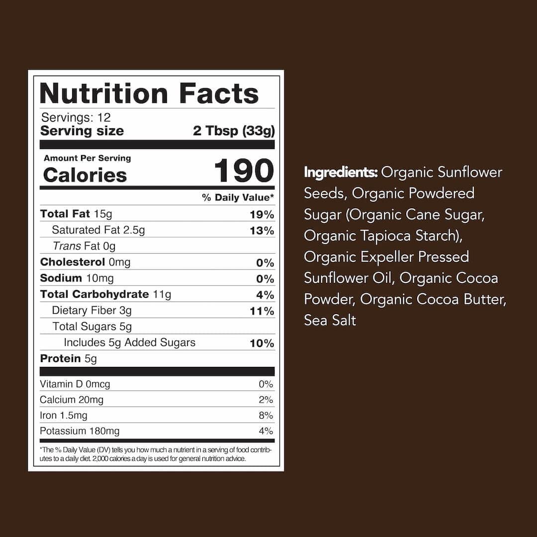 88 Acres Organic Sunflower Seed Butter | Dark Chocolate | Keto-Friendly, Vegan, Gluten Free, Dairy Free, Nut-Free Seed Butter Spread | 14 Oz | 2 Pack