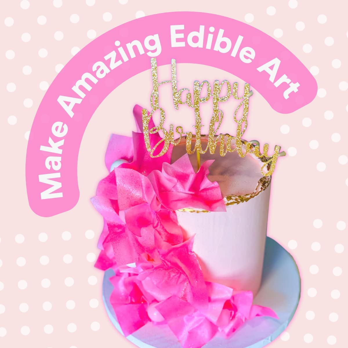 Printable Edible Wafer Paper Sheets From Paper2Eat (0.40 Mm - 100 Sheets/Vanilla)