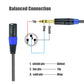 Ihurllu Balanced 14 Trs To Xlr Male Patch Cable, 10Feet Quarter Inch 635Mm To 3Pin Xlr Male Microphone Cable, Heavy Duty Nylon B