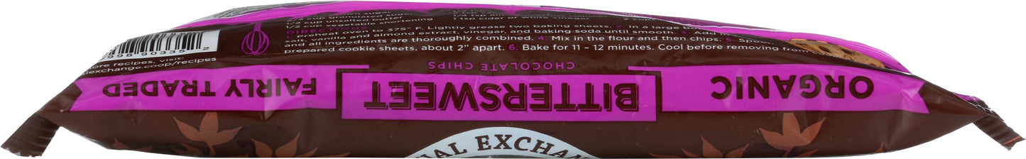 Equal Exchange Organic Bittersweet Chocolate Chips, 10 Ounce (Pack of 12)