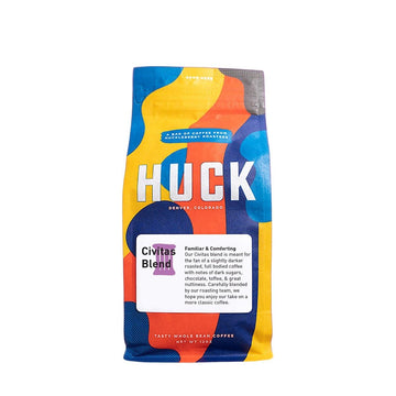 Civitas Blend - Roasted by Huckleberry Roasters - Whole Bean Coffee - 12 Ounce Bag