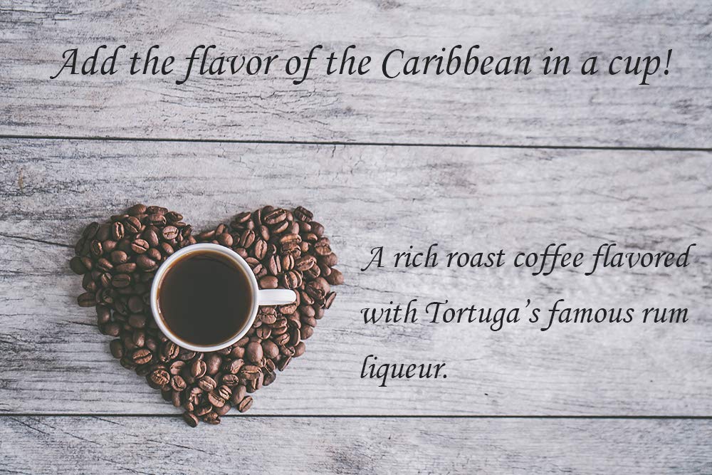 TORTUGA Caribbean spirit-inspired flavor Liqueur Flavored Coffee, 10oz Gourmet Ground Coffee