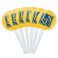 Lake Superior State Secondary Cupcake Picks Toppers Decoration Set of 6