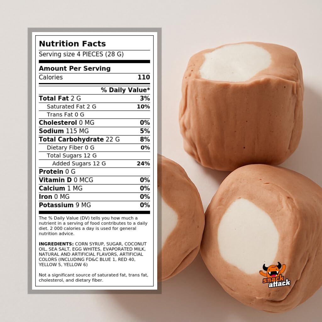 Snack Attack Root malt-inspired Salt Water Taffy - Gluten-Free, Nut-Free, Kosher, 3lb Bulk Bag